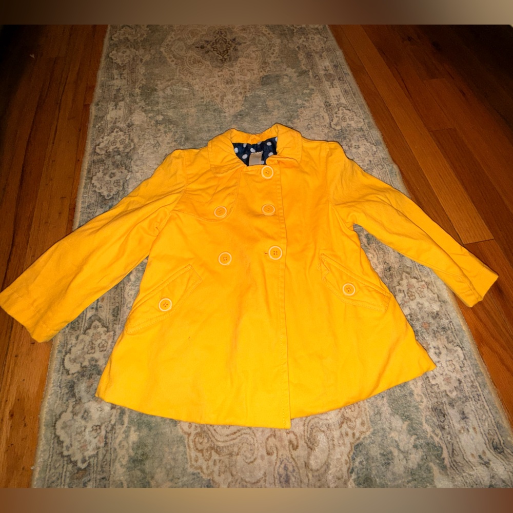 Carter's Bright Yellow Pea Coat for Kids